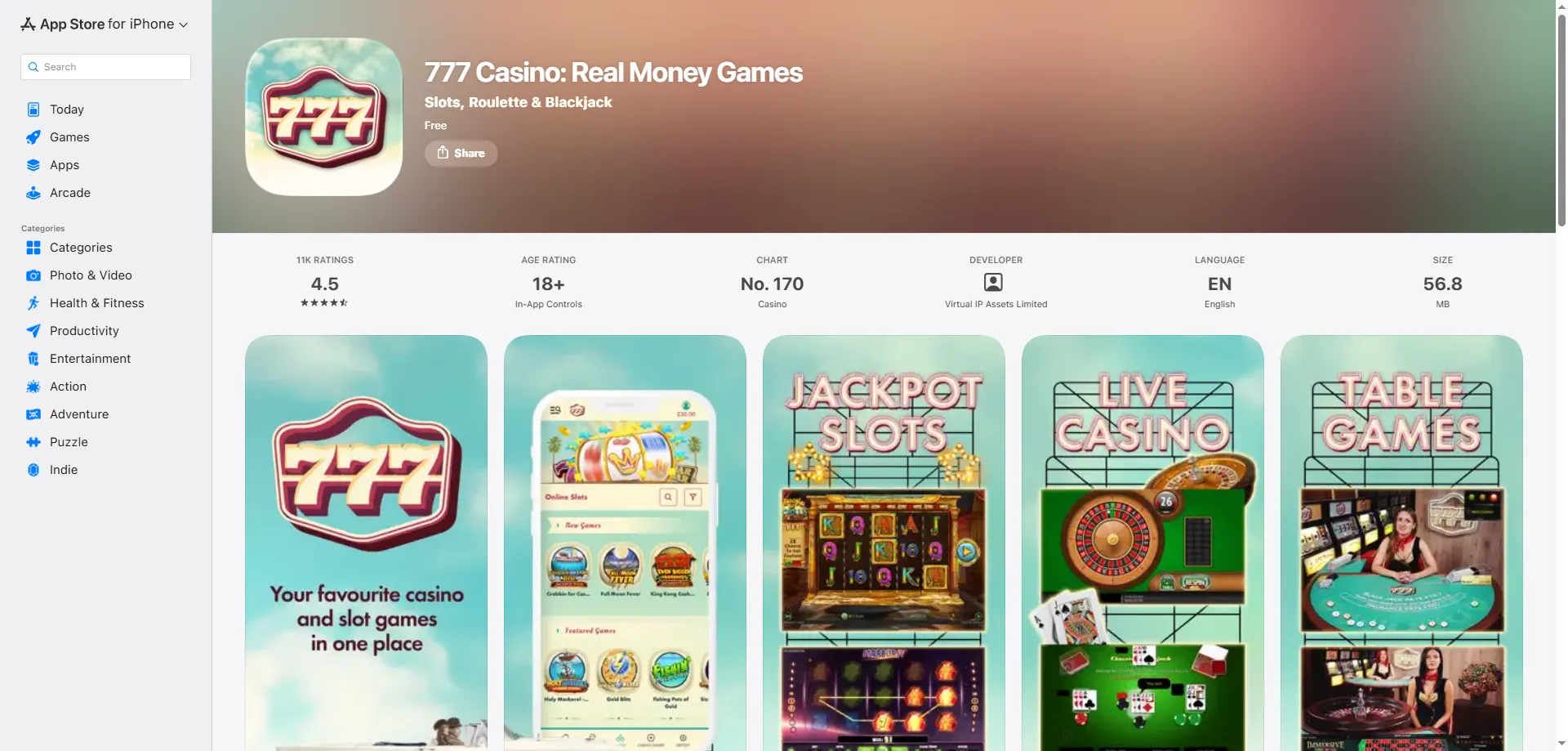 Download 777 Casino app APK for Android and iOS devices
