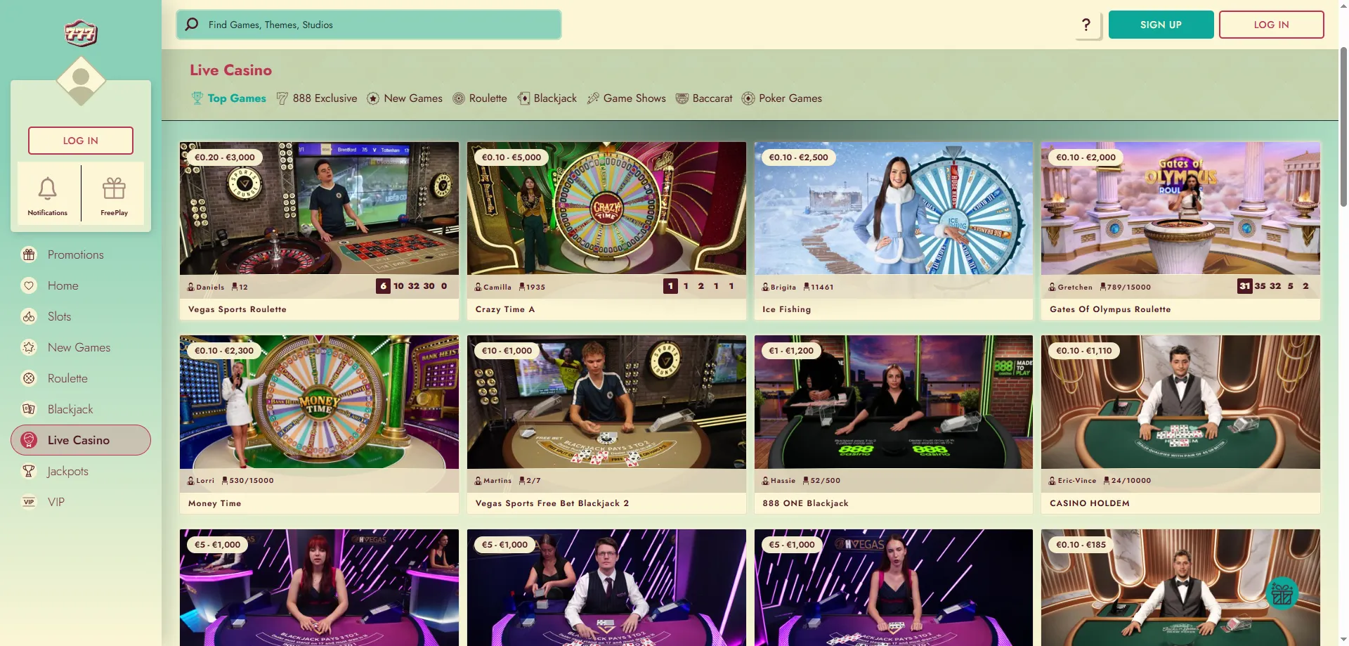 777 Casino live dealer games on mobile app — real money live tables
